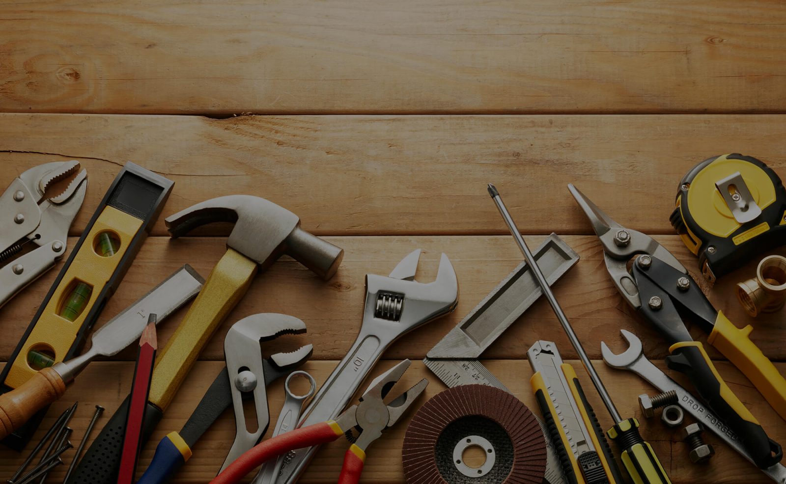 a variety of hand tools